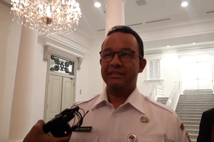 Gubernur DKI Jakarta Anies Baswedan di Balairung, Balai Kota, Jakarta Pusat, Rabu (11/9/2019).