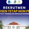 Lowongan Kerja Dosen Tetap Non-PNS di ITS, Ada 50 Formasi di 33 Jurusan