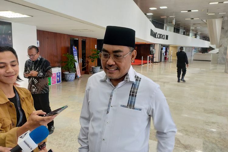 Wakil Ketua Umum PKB Jazilul Fawaid di Kompleks Parlemen Senayan, Jakarta, Jumat (31/3/2023).