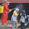 Cegah Corona, Puluhan Siswa di Jambi Disemprot Disinfektan Usai Pulang Study Tour