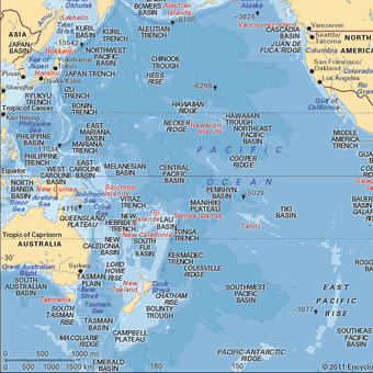 Peta Samudra Pasifik