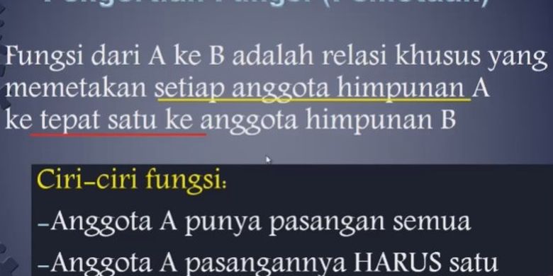 Tentukan Banyak Pemetaan Dari A Ke B! Jawaban TVRI 18 Agustus 2020 SMP