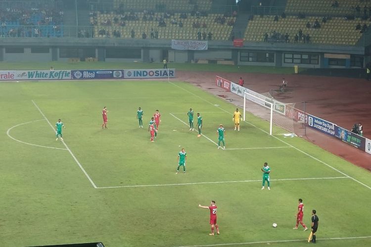 Laga FIFA Matchday Indonesia vs Burundi di Stadion Patriot Candrabhaga, Bekasi, Jawa Barat, pada Sabtu (25/3/2023) malam WIB.