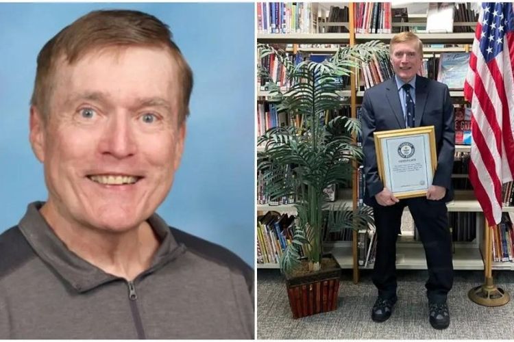 Paul Durietz seorang pria 76 tahun dari Gurnee, mulai mengajar ilmu sosial di Woodland Middle School sejak 1 September 1970.