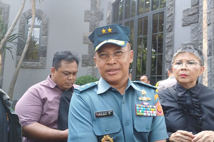 Kepala Pusat Penerangan (Kapuspen) TNI Laksamana Pertama (Laksma) Julius Widjojono di Jakarta Pusat, Kamis (7/9/2023).
