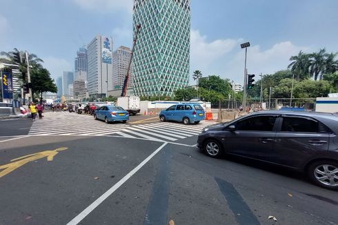 CFD di Jalan M.H Thamrin Selesai Lebih Cepat, Kendaraan Bisa Lewat meski Belum Pukul 11.00 WIB
