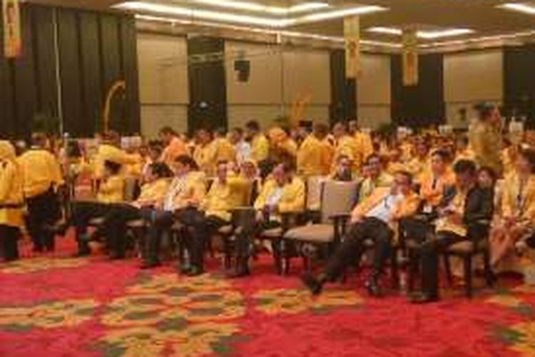 Suasana pemilihan calon ketua umum Partai Golkar, Selasa (17/5/2016) dini hari. 