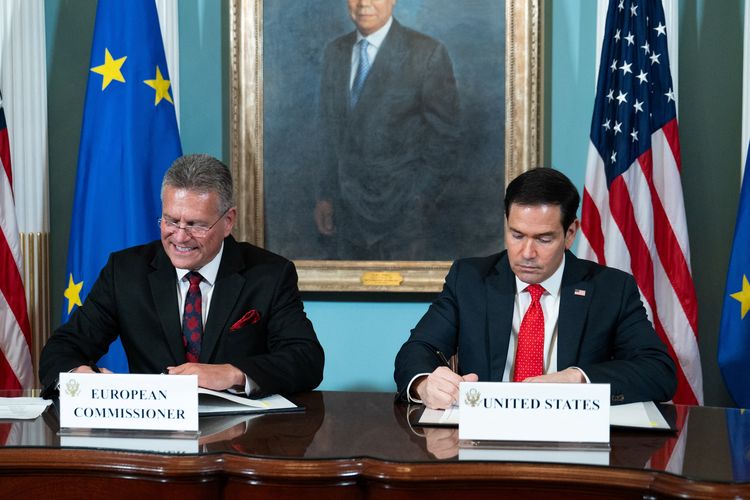 Waspadai Dominasi China, AS Perdalam Kerja Sama dengan Uni Eropa 