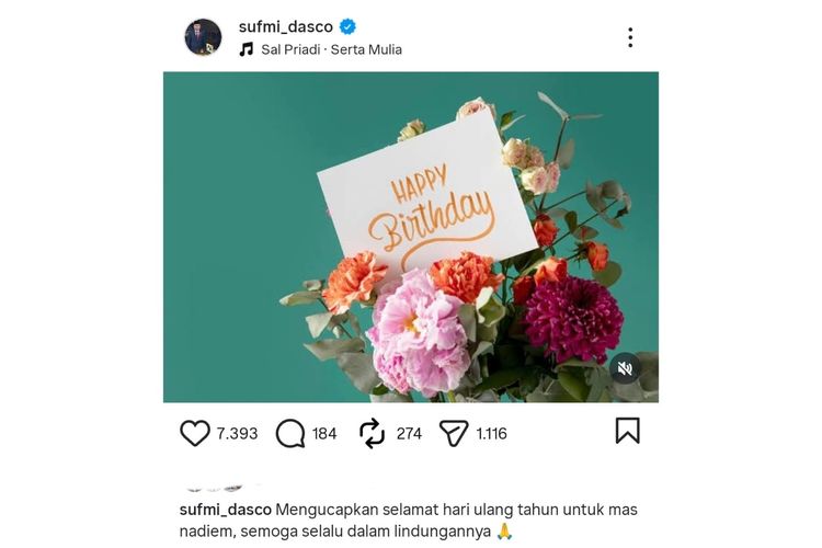 Respons Kuasa Hukum Nadiem atas Ucapan Ulang Tahun dari Dasco: Kami Berterima Kasih