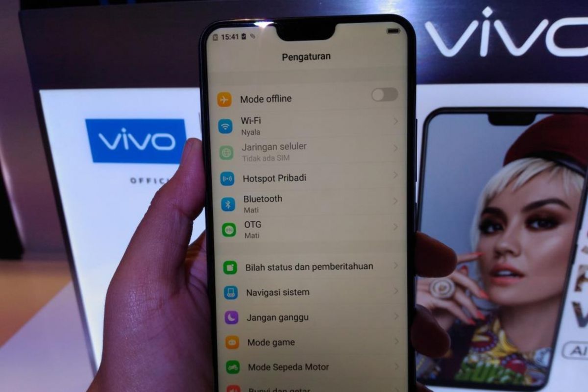 Tampilan depan Vivo V9