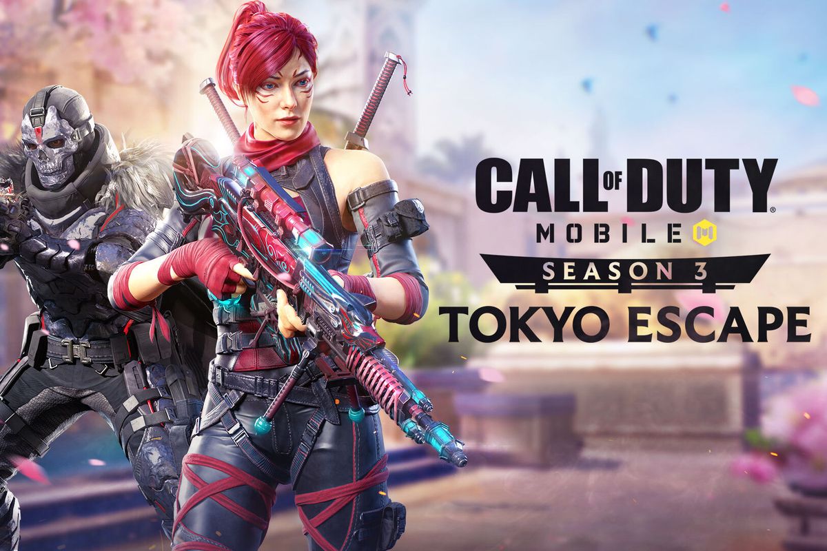 Poster Call of Duty Mobile Season 3 bertema Tokyo Escape.