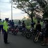 Tabrak Blokade Polisi, Pelaku Balap Liar Bergelimpangan di Lereng Jalan 