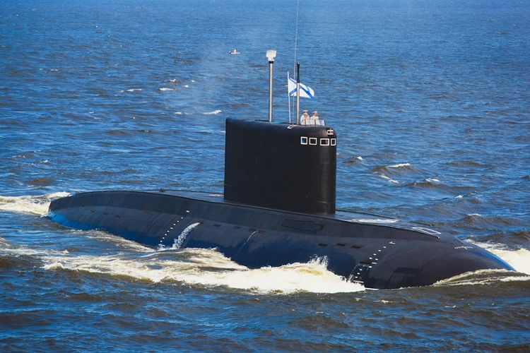 Ilustrasi kapal selam Rusia.