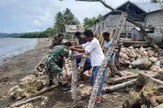 Tanggul Jebol Dihantam Gelombang, Rumah Warga di Manggarai NTT Rusak