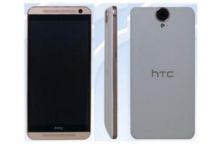 Bocoran foto HTC E9 yang dimuat di situs lembaga sertifikasi seluler Tiongkok, TENAA.