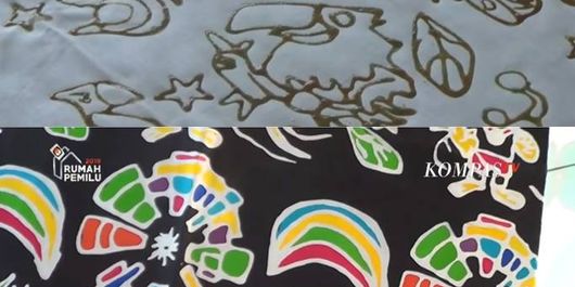 Motif Batik Asian Para Games yang dibuat oleh Komunitas Difabel Blora Mustika