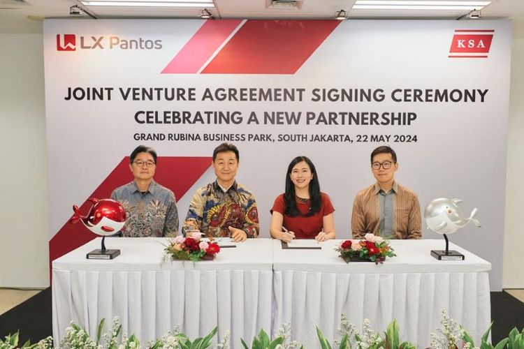 Penandatanganan MOU Joint Venture antara LX Pantos dan PT Pelayaran Kartika Samudra Adijaya. 