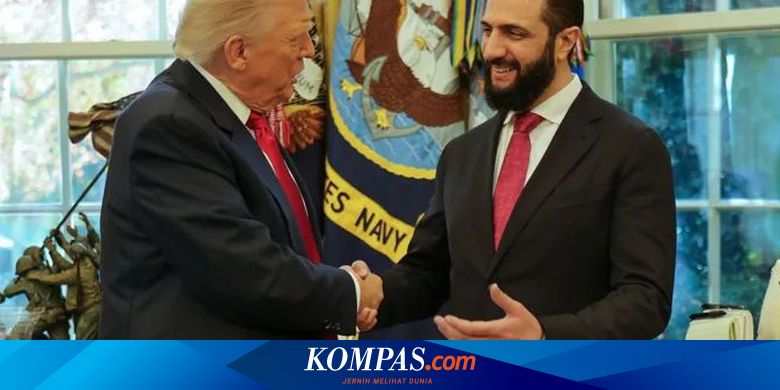 Kehadiran Presiden Suriah Ahmed Al Sharaa di Istana Kepresidenan Amerika Serikat (AS), Gedung Putih, tak lepas dari keinginan "Negeri Paman Sam" untuk mendirikan pangkalan militer di ibu kota negara tersebut. | #Suriah