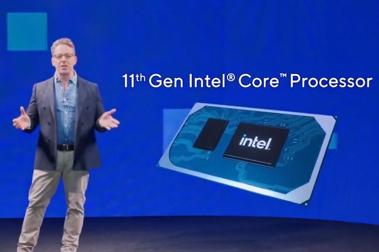 Director of Retail Sales, Asia Pacific & Japan Territory, Intel Corporation, Thomas Tapsas, dalam acara peluncuran virtual prosesor Intel Core generasi ke-11, Kamis (26/11/2020).
