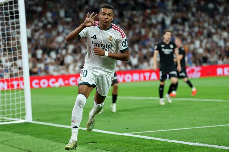 Hasil Real Madrid Vs Real Sociedad 4-1, Hatrrick Mbappe dan Pesta Mourinho Kembali ke Bernabeu