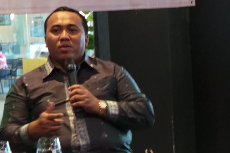 Presiden Konfederasi Serikat Pekerja Seluruh Indonesia (KSPSI) Andi Gani Nena Wea