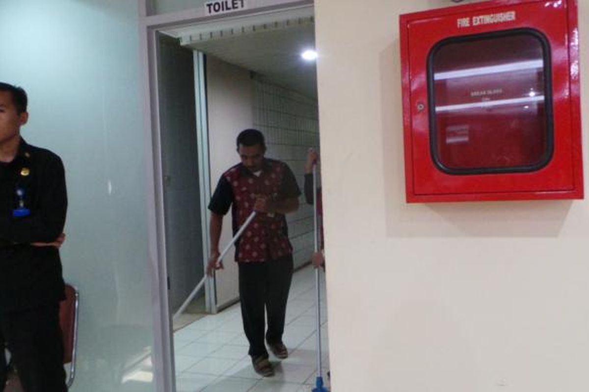 Toilet di Kementerian Pertanian (Kementan), Ragunan, Jakarta Selatan. Foto diambil Selasa (24/1/2017).