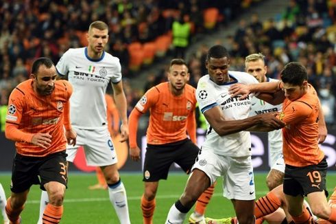 HT Shakhtar Donetsk Vs Inter Milan - Skor Kacamata Tutup Paruh Pertama