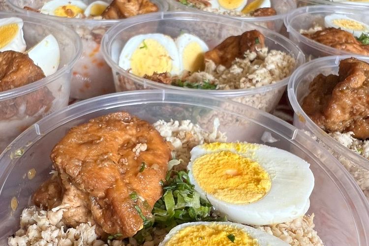 Foto salah satu tampilan menu MPASI AIMI Sumbar.