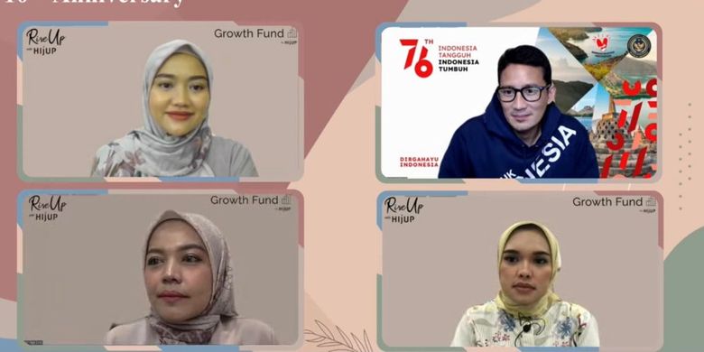 Platform fesyen busana muslim Hijup meluncurkan Hijup Growth Fund untuk pelaku usaha fesyen muslim (25/8/2021).