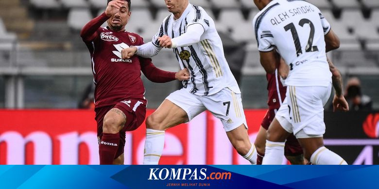 top skor liga italia usai ronaldo selamatkan wajah juventus halaman all kompas com