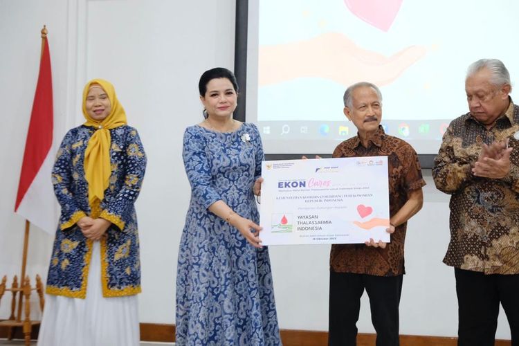 DWP Kemenko Perekonomian bersama Post Event Sewindu jalankan kegiatan Sosialisasi Thalasemia.