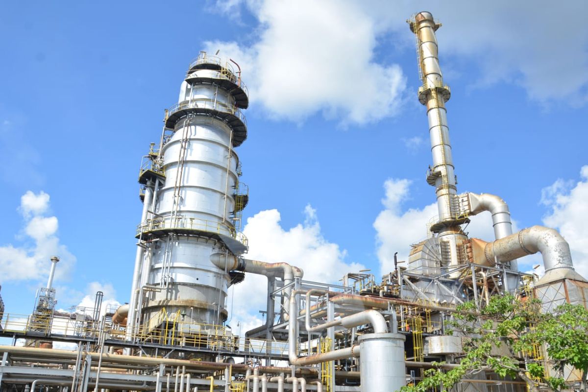 Ilustrasi kilang minyak PT Pertamina.