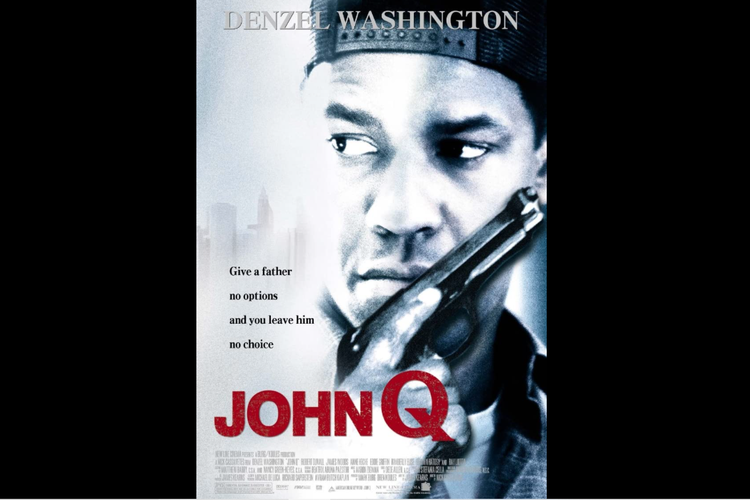 Denzel Washington dalam film thriller John Q (2002).