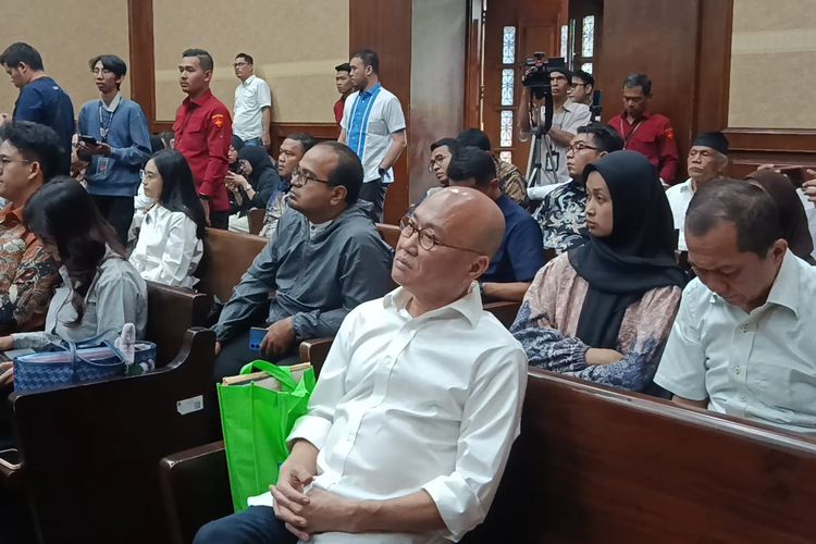 Pengacara sekaligus tersangka kasus dugaan suap perintangan penanganan perkara, Ariyanto Bakri di sidang Pengadilan Tipikor pada Pengadilan Negeri Jakarta Pusat, Rabu (27/8/2025). 