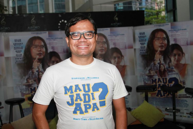 Soleh Solihun saat jumpa pers film Mau Jadi Apa? Di XXI Epicentrum, Kuningan, Jakarta Selatan, Jumat (17/11/2017).