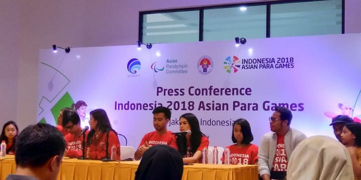 Konferensi Asian Para Games 2018, Senin (24/9/2018).