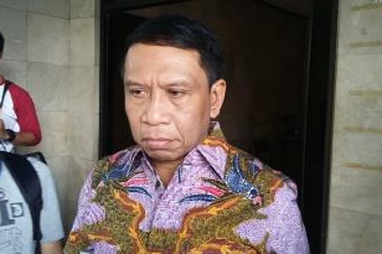 Sekretaris Jenderal DPP Partai Golkar kubu Agung Laksono, Zainuddin Amali, saat ditmui di Kantor DPP Partai Golkar, Slipi, Jakarta Barat, Kamis (2/4/2015).