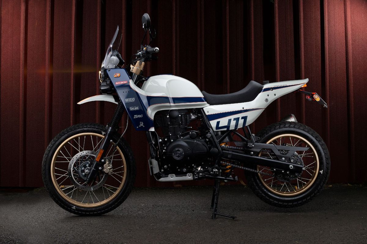 Motor custom Royal Enfield Himalayan milik Den Dimas yang digarap oleh Thrive Motorcycle