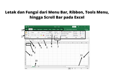 Letak dan Fungsi dari Menu Bar, Ribbon, Tools Menu, hingga Scroll Bar pada Excel