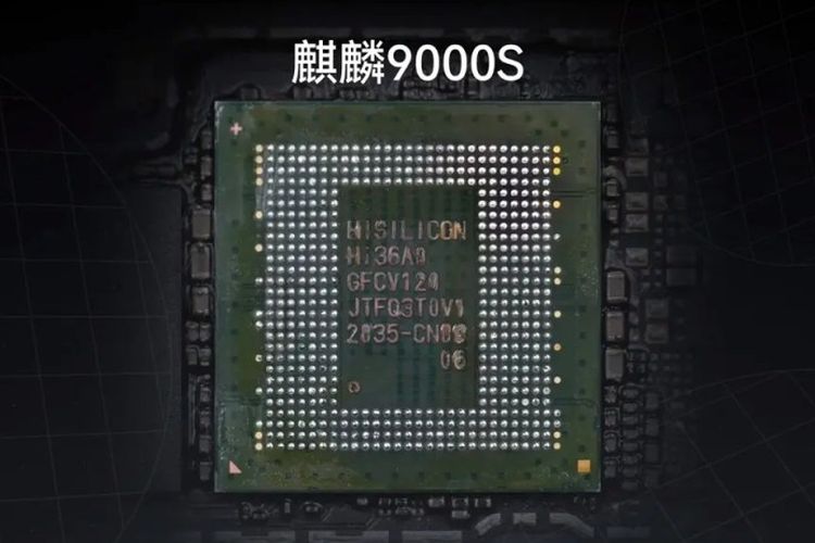 Ilustrasi chipset Kirin 9000S.