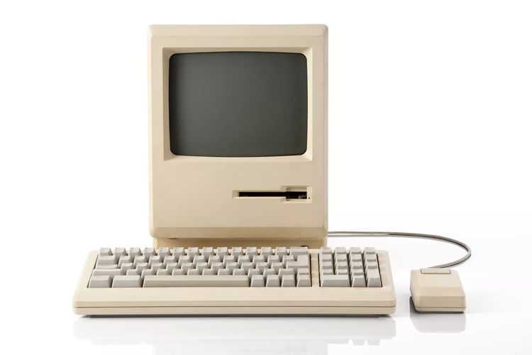 Ilustrasi komputer Macintosh.