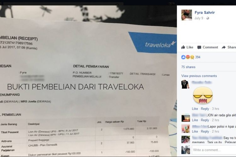 Viral Beli Tiket Lion Air Di Traveloka Batal Terbang Karena Ada Yang Me Refund