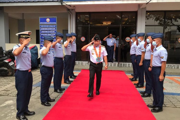 Kepala Badan Keamanan Laut (Bakamla) Laksamana Madya (Laksdya) Aan Kurnia melakukan kunjungan kerja ke Markas Besar PCG di Manila, Filipina, Selasa (28/6/2022).
