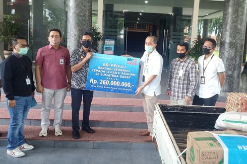 BRI Beri Bantuan Sembako untuk 13 Panti Asuhan di Sumbar