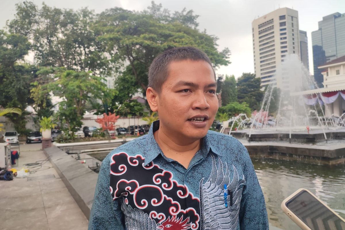 Ketua Komisi Pemilihan Umum (KPU) DKI Jakarta, Wahyu Dinata saat ditemui di Balai Kota DKI Jakarta, Senin (19/6/2023).