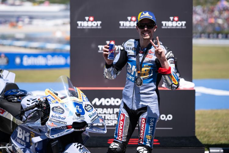 Alex Marquez saat berlaga pada MotoGP Spanyol 2025