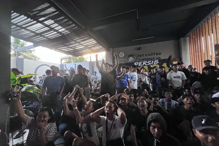 Bobotoh Padati Nobar Persib di Pangandaran, Datang Sejak Siang demi Jadi 