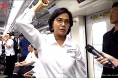 Sri Mulyani Mengaku Deg-degan Coba LRT Jabodebek