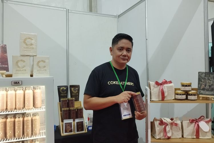 Nugroho dan produk Cokelatin di KUMKM Ramadan Fair 2024