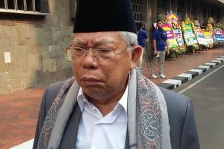 Ketua MUI Ma'ruf Amin, saat ditemui di Masjid Istiqlal, Jakarta Pusat,
Kamis (22/10/2015).
